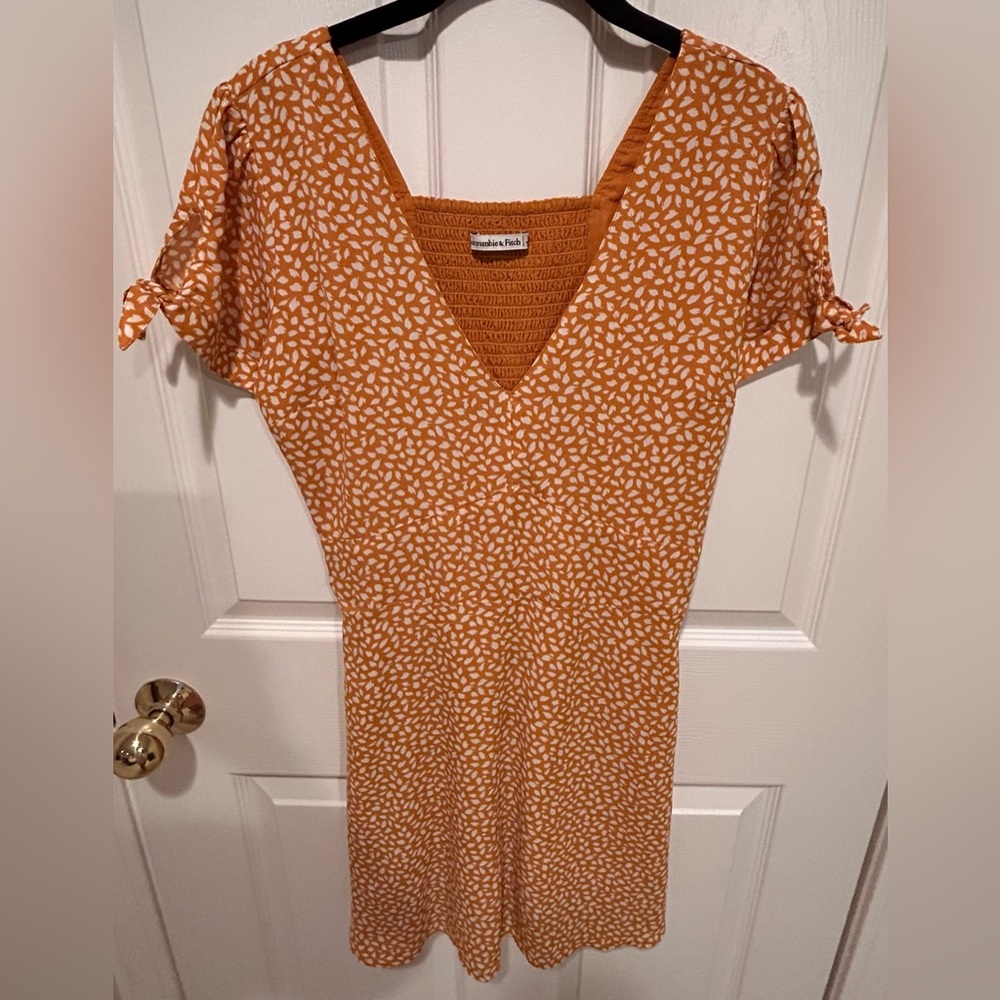 Abercrombie and Fitch, mini dress, size S, color yellow/orange